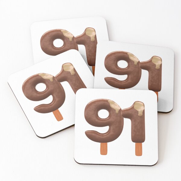 Item preview, 91 Ice Cream Ninenty One Number 3d Chocolate designed and sold by HelloFromAja.