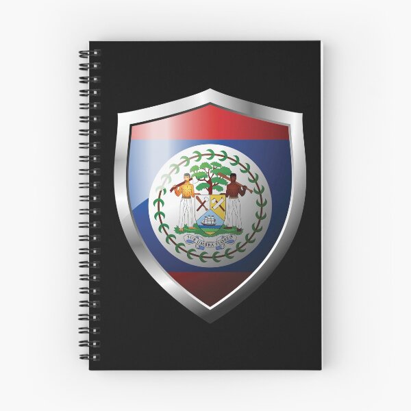 Item preview, Strong Belize Flag Shield Country designed and sold by HelloFromAja.