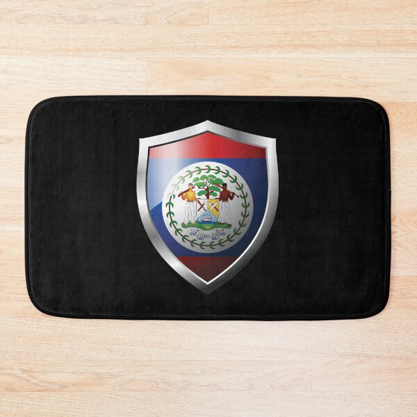 Item preview, Strong Belize Flag Shield Country designed and sold by HelloFromAja.