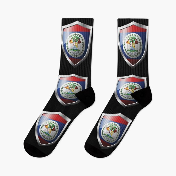 Item preview, Strong Belize Flag Shield Country designed and sold by HelloFromAja.