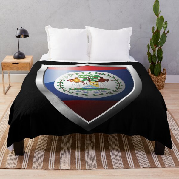 Item preview, Strong Belize Flag Shield Country designed and sold by HelloFromAja.