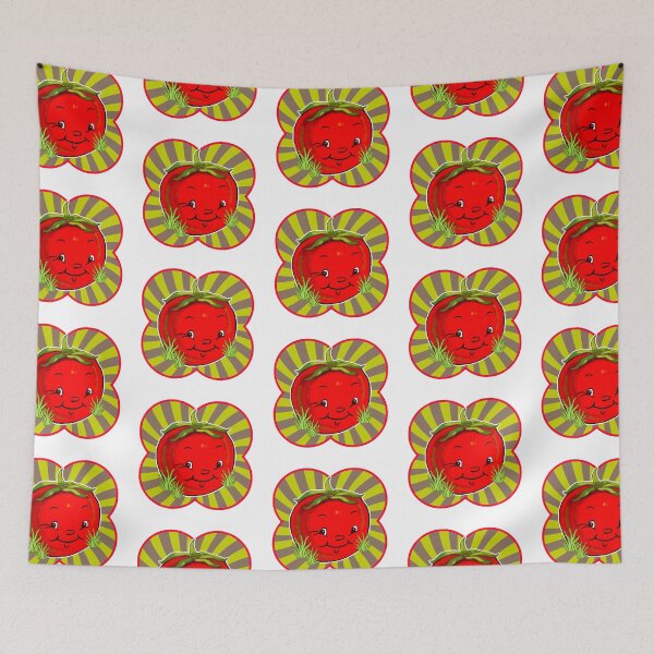 Item preview, Cute kawaii vintage inspired red tomato designed and sold by CirqueBizerk.