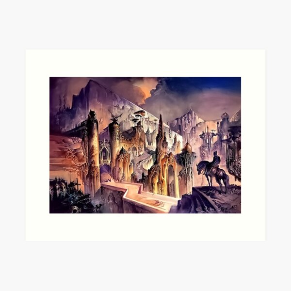 Item preview, Citadel of the Autarch - Vintage Sci-Fi  Art designed and sold by NinaJG007.