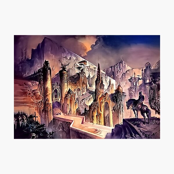 Item preview, Citadel of the Autarch - Vintage Sci-Fi  Art designed and sold by NinaJG007.