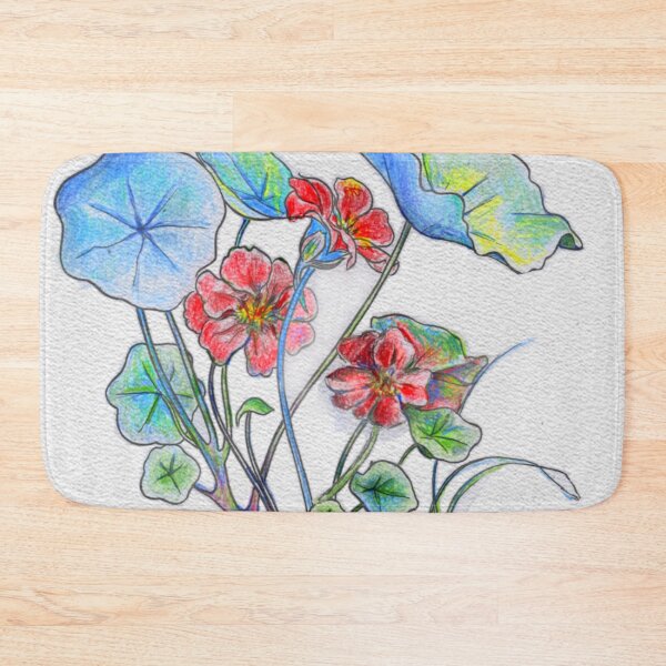 Item preview, Nasturtium watercolor by artist Audrey Gaines. designed and sold by Shininglight14.