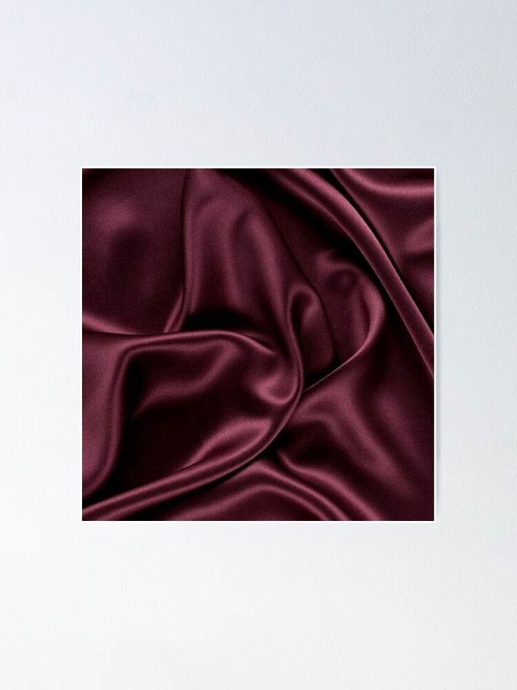 RED WINE Silk Velvet Fabric 