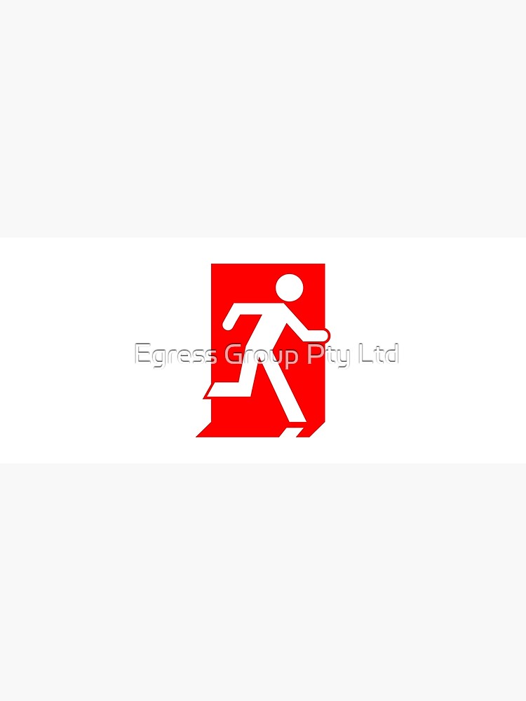 Running Man Exit Sign Right Hand Poster By Cheapexitsigns Redbubble 8624