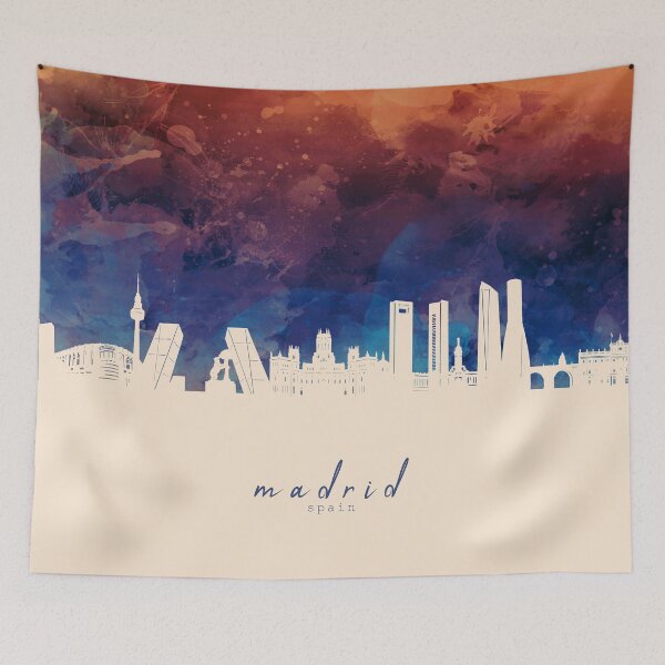 Item preview, madrid skyline designed and sold by BekimART2.