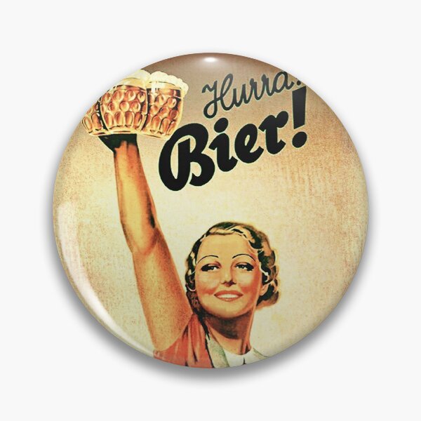 Vintage 1930s Oktoberfest Hurra Bier Pin
