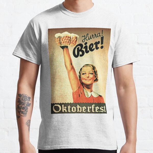 Jahrgang 1930er Jahre Oktoberfest Hurra Bier Classic T-Shirt