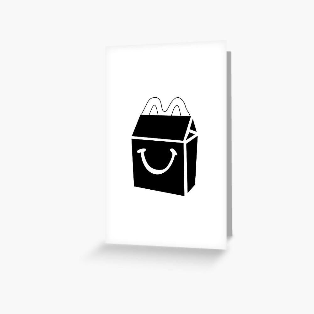 Unhappy Meal Box Greeting Card for Sale by Melaniestickers