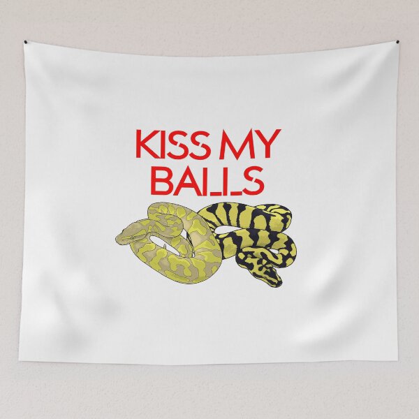 Item preview, ball python morphs sticker - kiss my balls designed and sold by BDesignerMorphs.