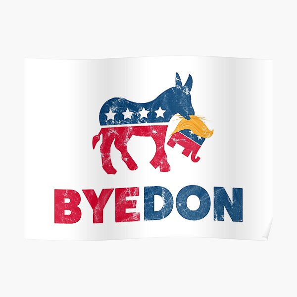 Bye Don - Bye, Bye Donald Trump - Joe Biden 2020 - Hay Don Poster