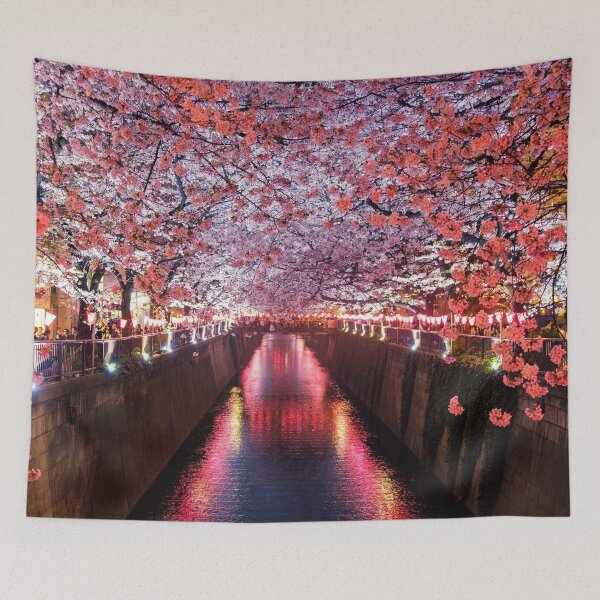 Item preview, Japan pink blossom flowers and tree in spring  designed and sold by Jasminedesigns2.