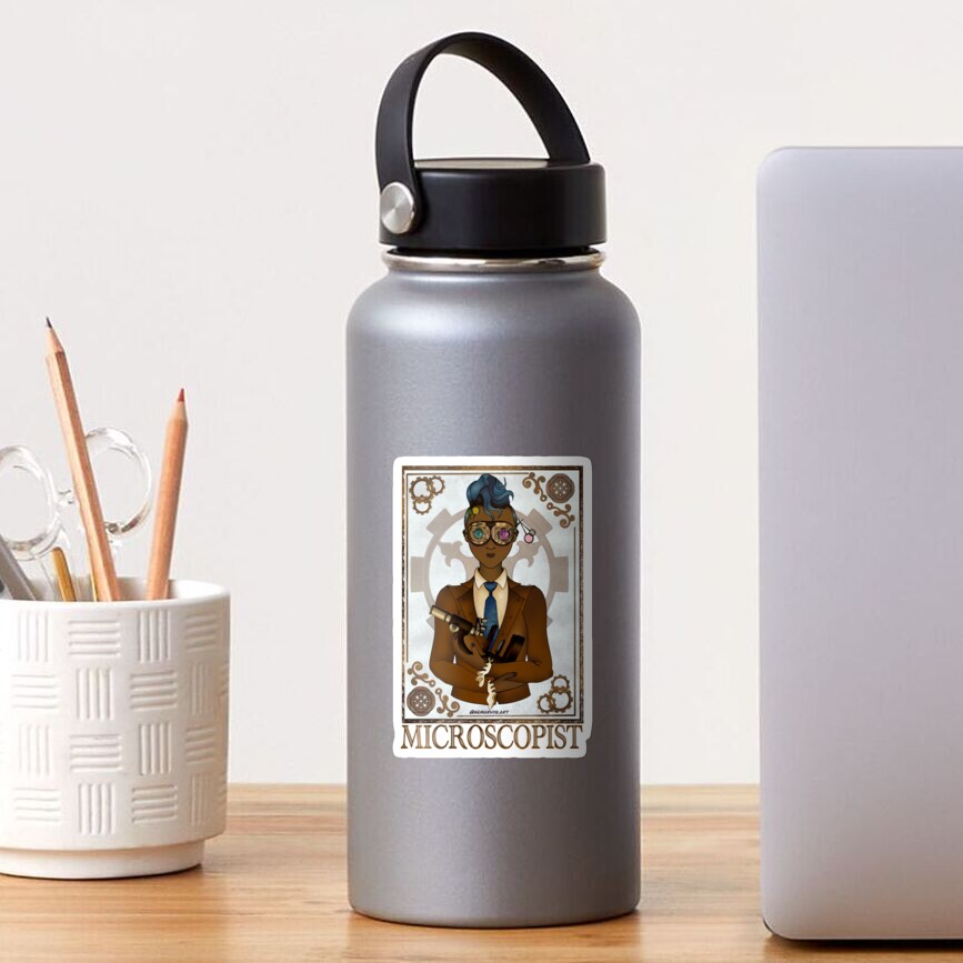 Microscopist (SteamPunk Art) Sticker