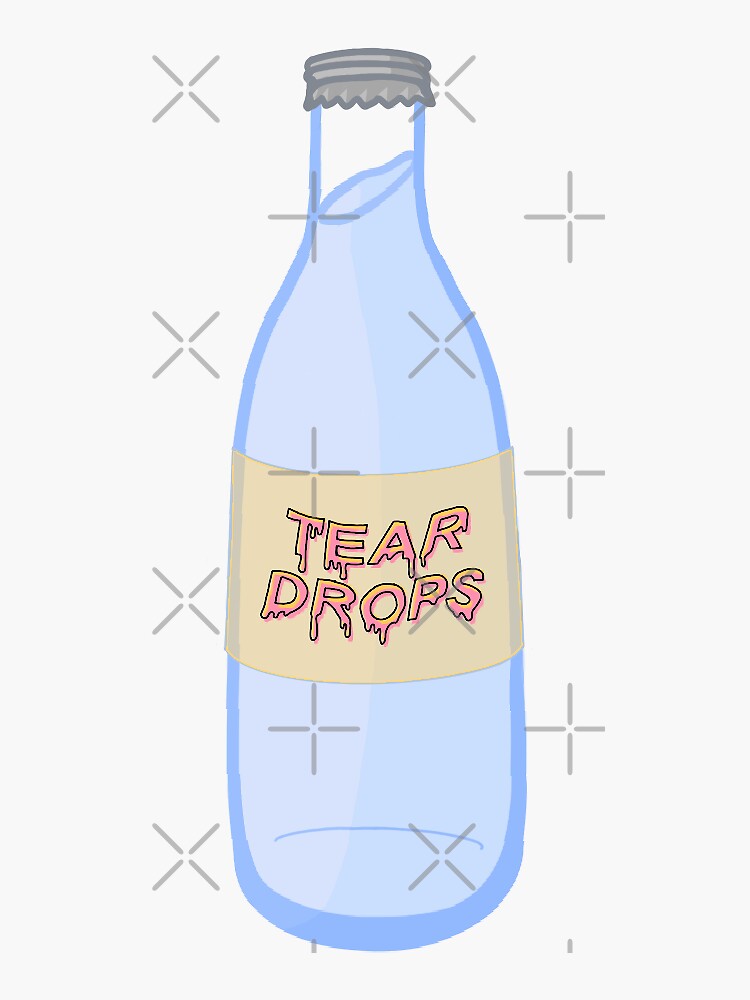 If Tear Drops Could Be Bottled Version 23 Sticker For Sale By Josiepink Redbubble 2474