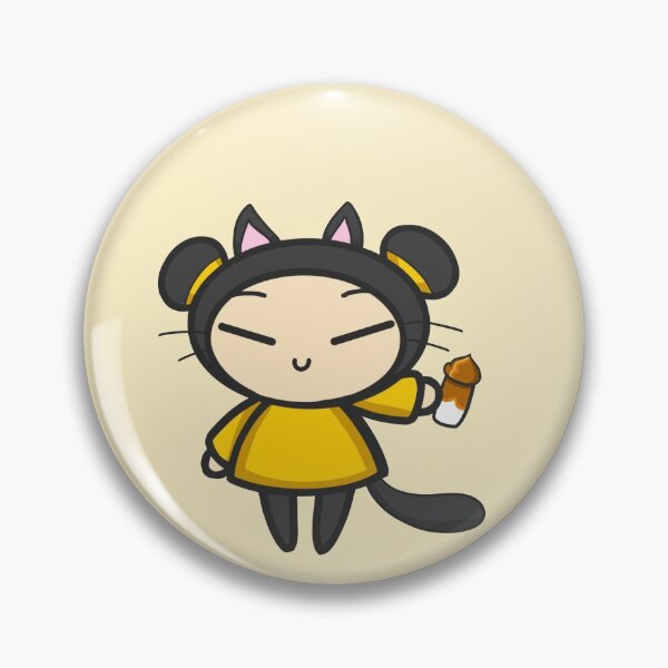 Item preview, Yellow Dalgona Coffee Black Cat Pucca designed and sold by aishiiart.