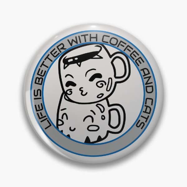 Item preview, life is better with coffee and cats designed and sold by ninjapineapple.