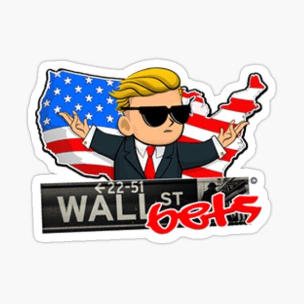 WSB Weatherproof WallStreetBets Sticker WSB Sticker Logo Sticker Stock Market