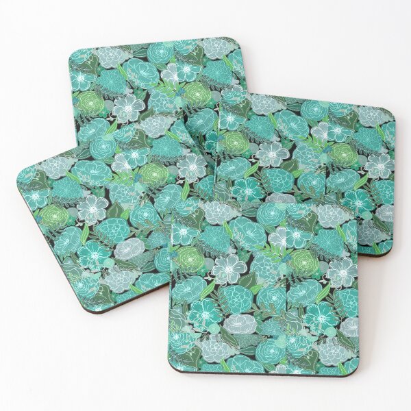 Item preview, Blue and green flowers  designed and sold by melsd00dles.