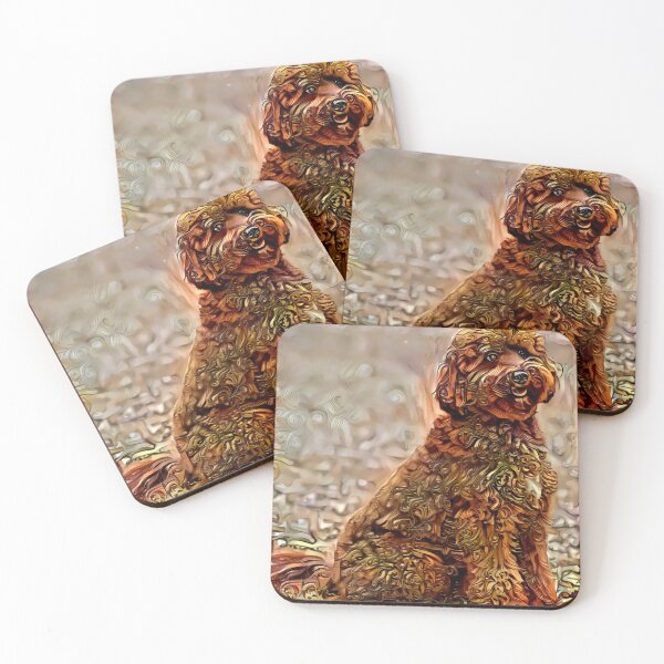 Item preview, Golden Curly Dog designed and sold by Just Some Design.