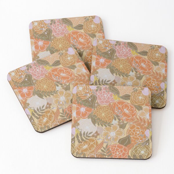 Item preview, Pink orange and flowers  designed and sold by melsd00dles.