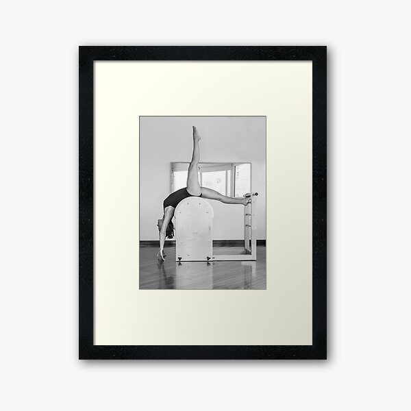 Pure Pilates with your teacher Ivana. Look great in Ibiza Framed Art Print