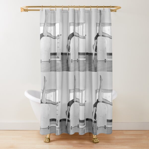 Pure Pilates with your teacher Ivana. Look great in Ibiza Shower Curtain