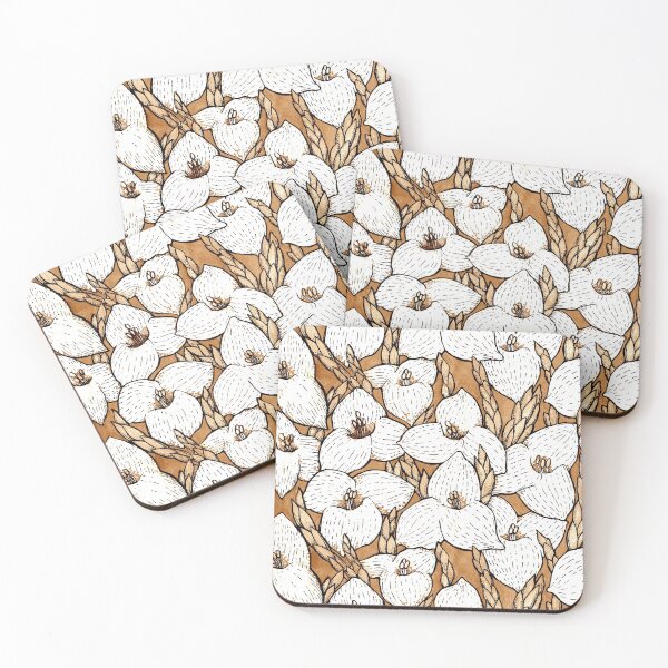 Item preview, Puya Flowers Botanical Tropical Floral Pattern Sepia Brownscale designed and sold by Julia Khoroshikh.