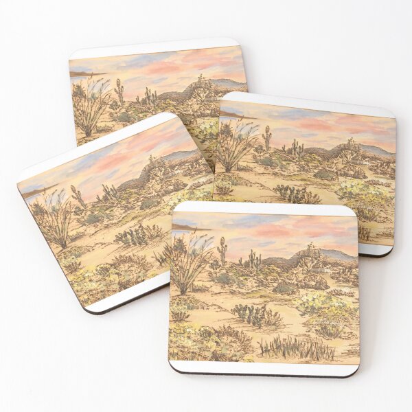 Item preview, Wood burned desert landscape designed and sold by Paintingladycat.