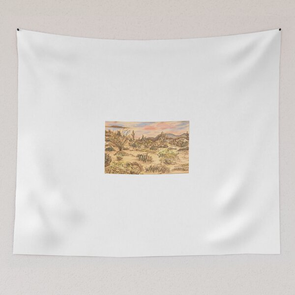Item preview, Wood burned desert landscape designed and sold by Paintingladycat.