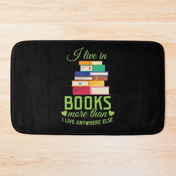 Item preview, I Live In Books More Than I Live Anywhere Else - Literary Gift designed and sold by SiGo Apparels.