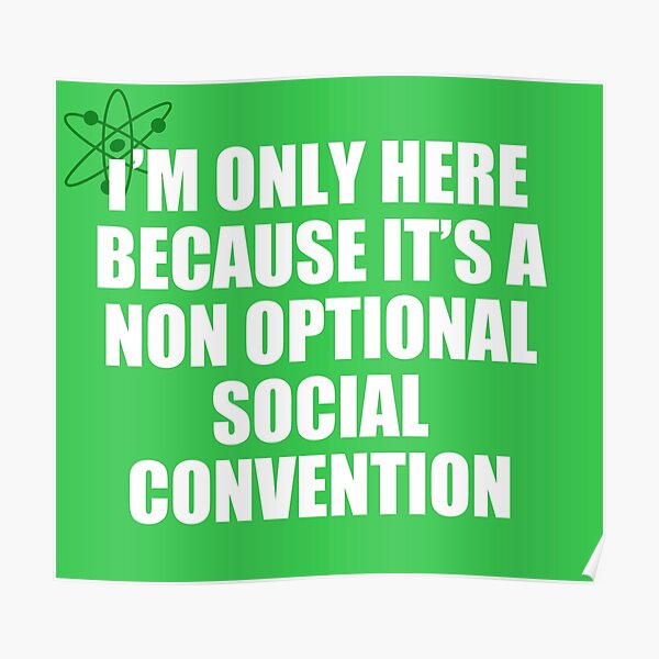 convención social no opcional Póster