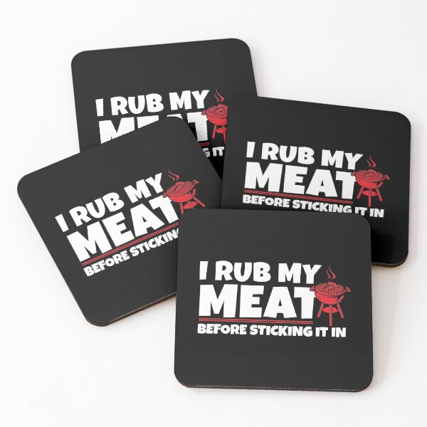 Item preview, I Rub My Meat Funny BBQ Lover designed and sold by casestees.