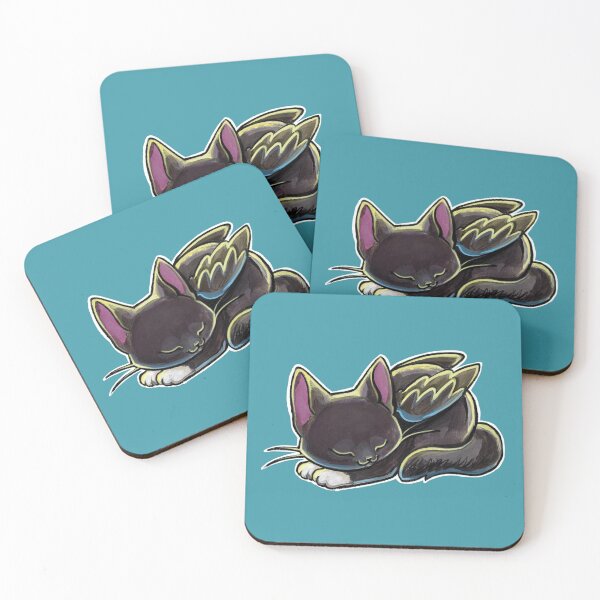Item preview, Sleeping black kitty designed and sold by ArtOfBianca.