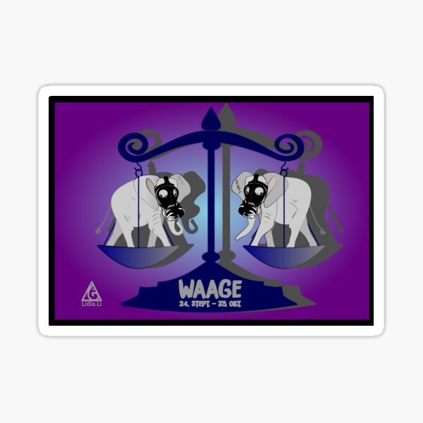 Zodiac sign: Libra Sticker