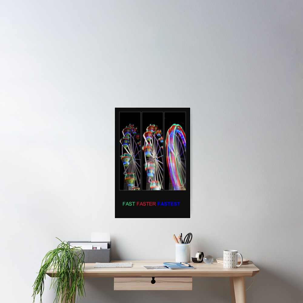 fast-faster-fastest-poster-for-sale-by-jebcar-redbubble