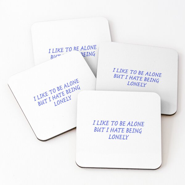 Item preview, I Like To Be Alone But I Have Being Lonely - Navy designed and sold by agsduy.