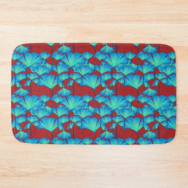 Item preview, gingko leaf firebrick red pattern  designed and sold by AnnaBaldon.
