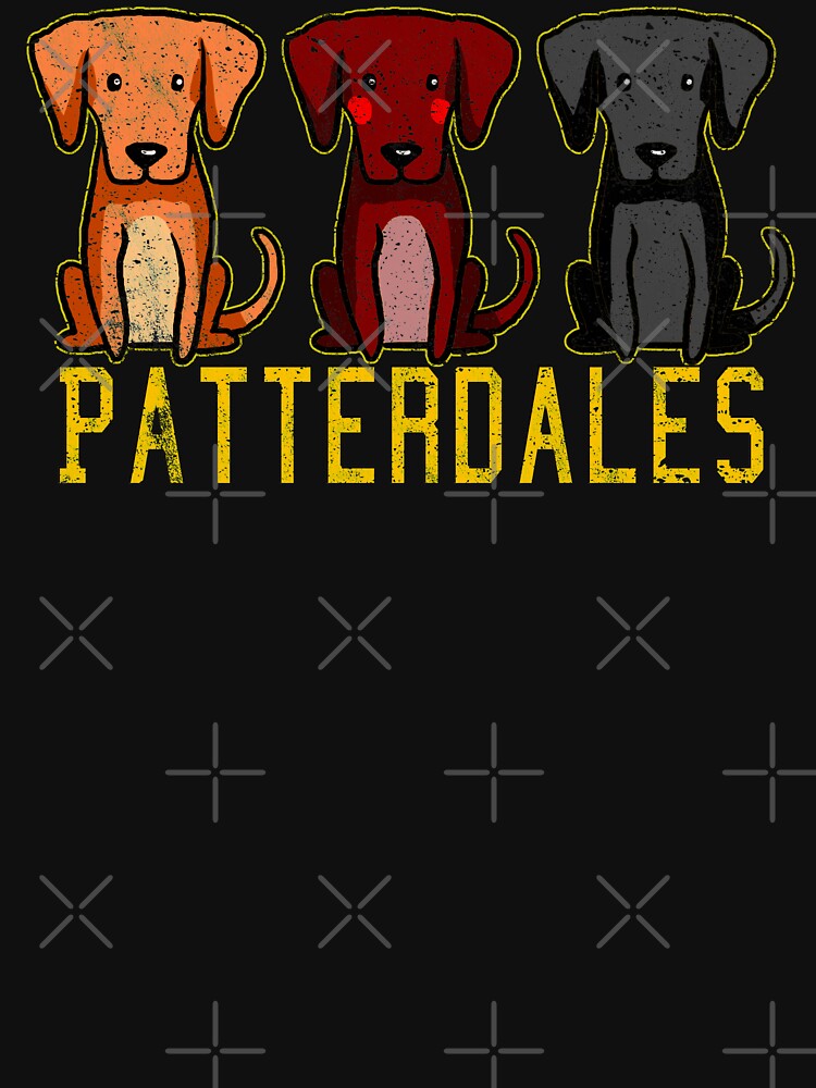 Black Brown Tan Patterdale Terrier Dogs Funny Faded Vintage by thespottydogg