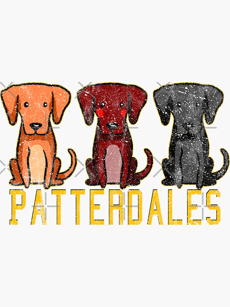 Black Brown Tan Patterdale Terrier Dogs Funny Faded Vintage by thespottydogg
