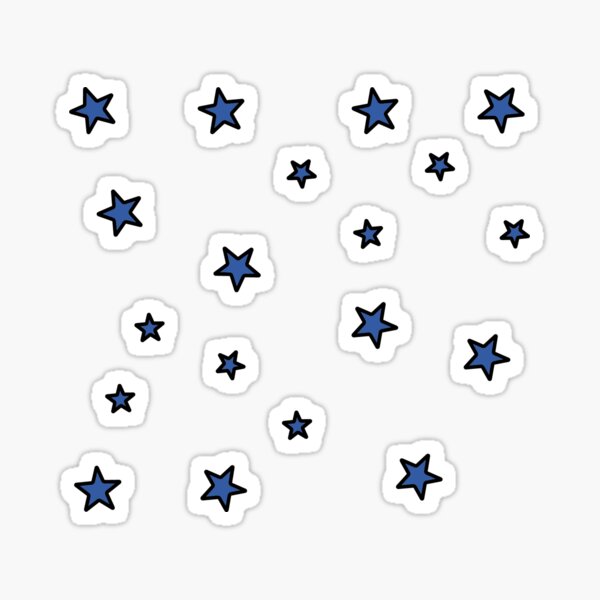 Item preview, Dark Blue Star Sticker Little Pack designed and sold by Hope Schmeiser.