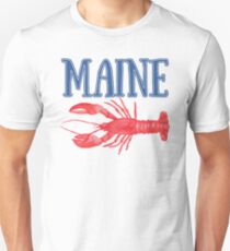 Maine Watercolor Lobster - Maine Lobster Unisex T-Shirt