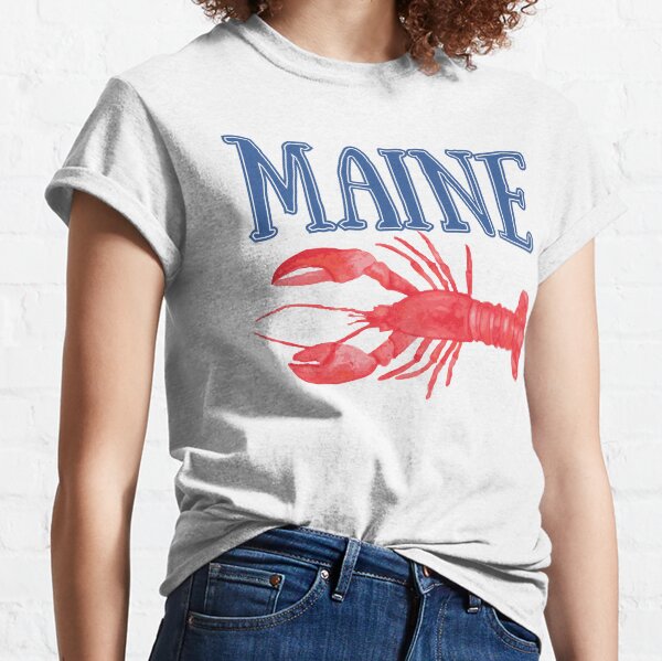 Maine Watercolor Lobster - Maine Lobster Classic T-Shirt