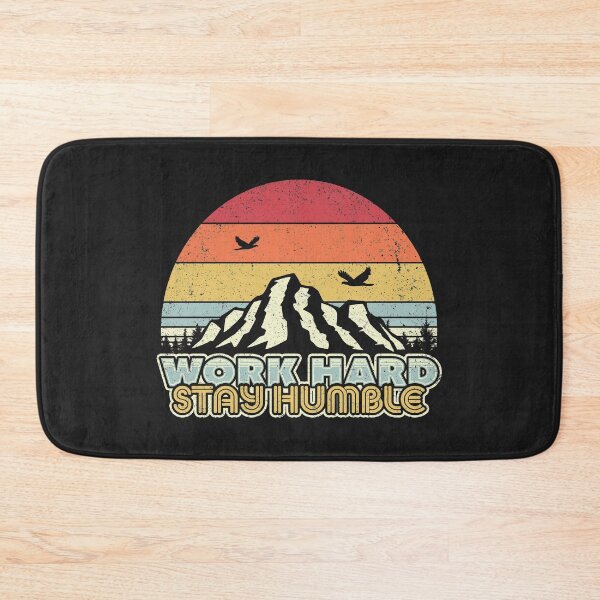 Item preview, Work Hard Stay Humble Graphic. Retro Style Mindfulness Design designed and sold by PackAPunch.