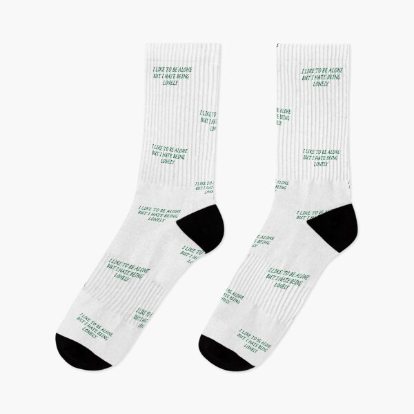 Item preview, I Like To Be Alone But I Have Being Lonely - Green designed and sold by agsduy.