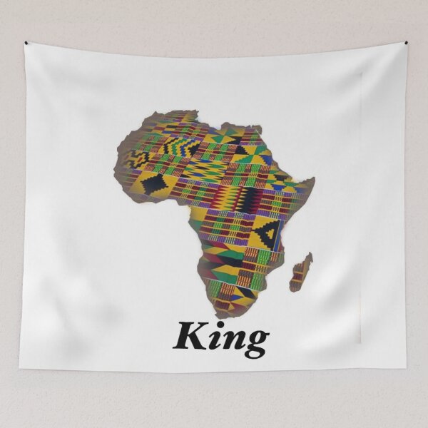 Item preview, Kente Inspired Map of Africa designed and sold by Ankaraart.