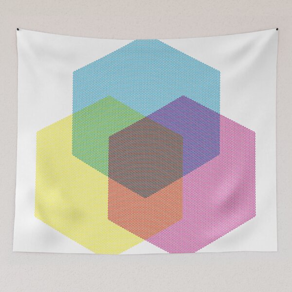 Item preview, Hexagon Tricolore designed and sold by Delibobs.