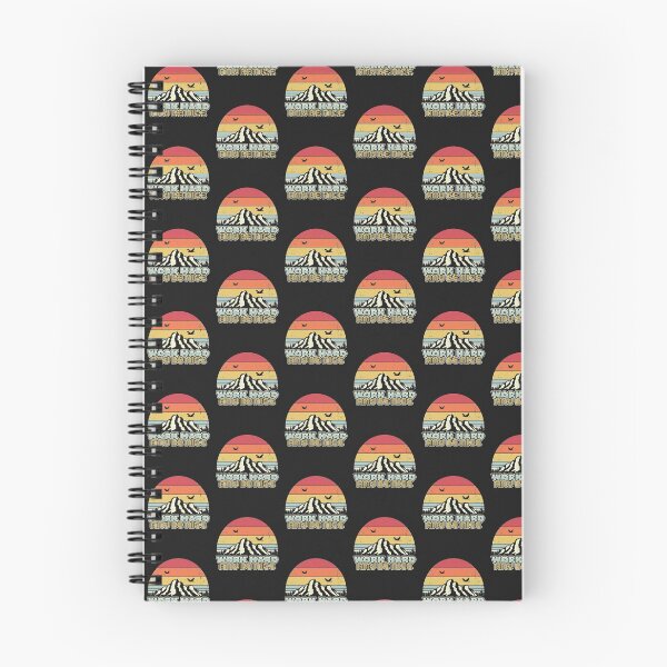 Item preview, Work Hard And Be Nice Product. Retro Style Mindfulness Print designed and sold by PackAPunch.
