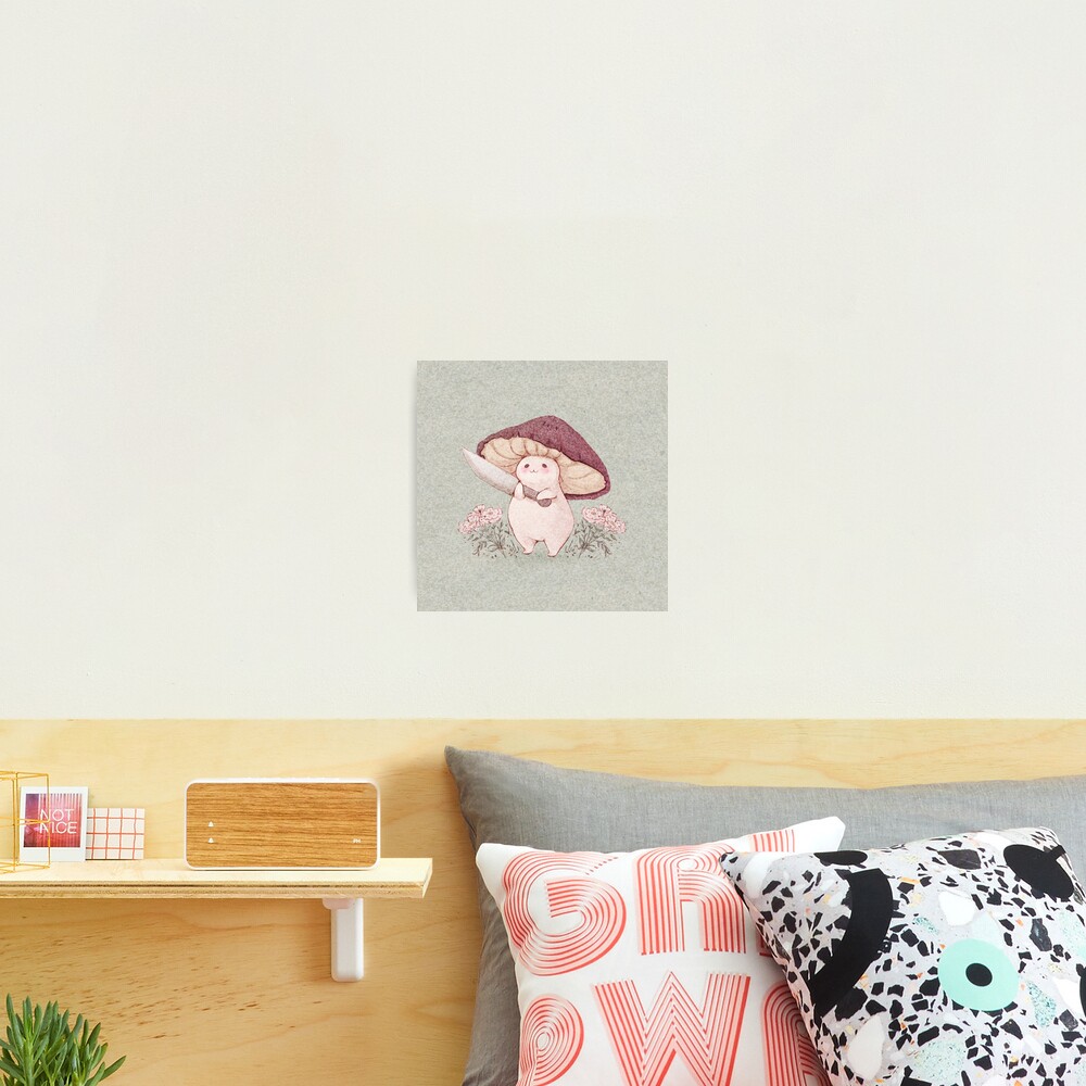 Let me see what you have little Mushroom (no text) Photographic Print